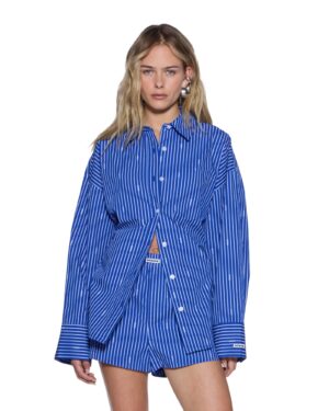 Astra Shirt Cobalt Stripe