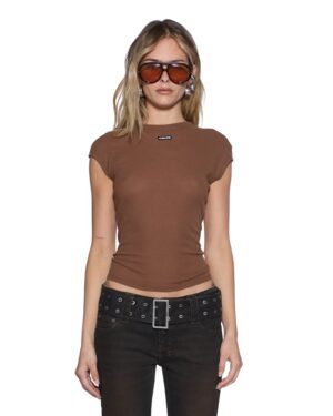 Staple Ss Tee Chocolate Sheer